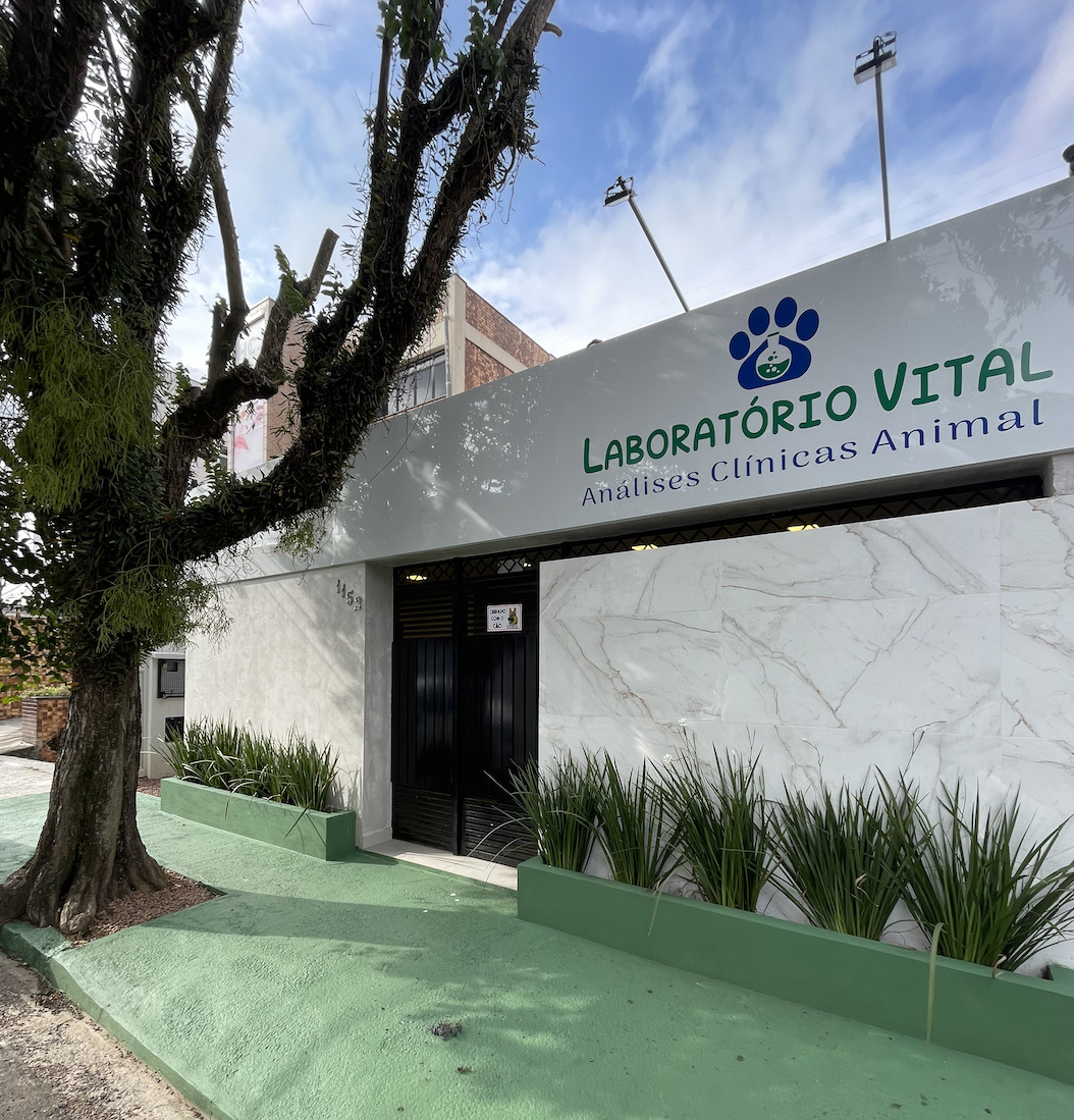 Fachada do Laboratório Vital — Análises Clínicas Animal
